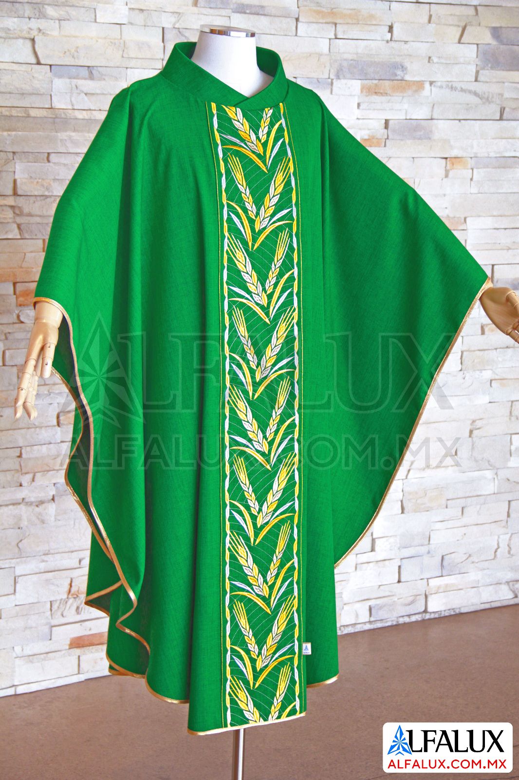 31 VITALIS Alfalux Casulla Central Verde 303 (4)